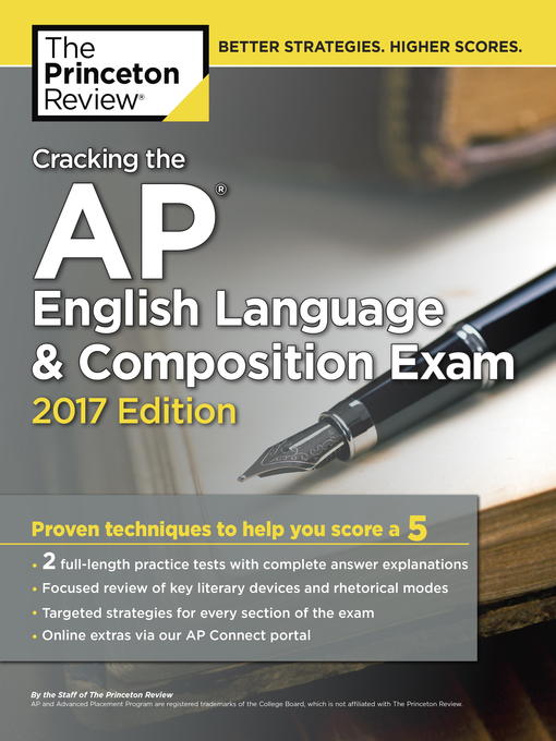 Title details for Cracking the AP English Language & Composition Exam, 2017 Edition by Princeton Review - Available
